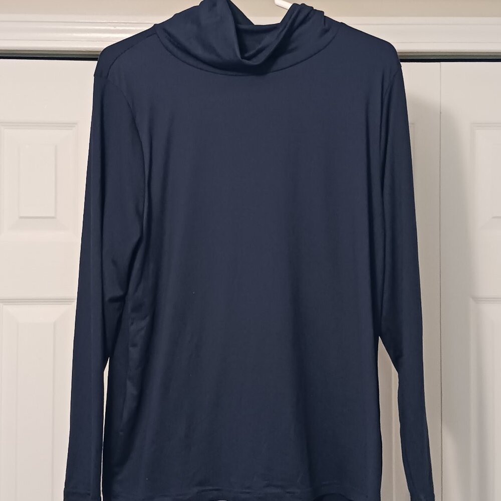 #58 3/$18 - NWT Madison Michelle Blue Turtle Next Long Sleeve Top Size XL
